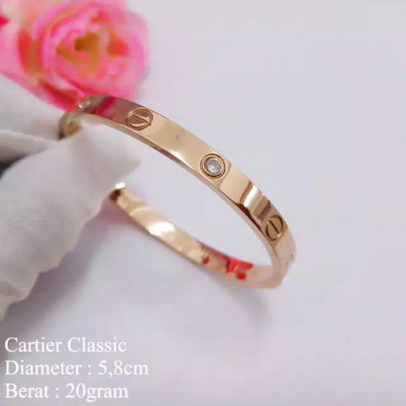 SALE GELANG TITANIUM FASHION CARTIER (ada mata) cap 750 best seller