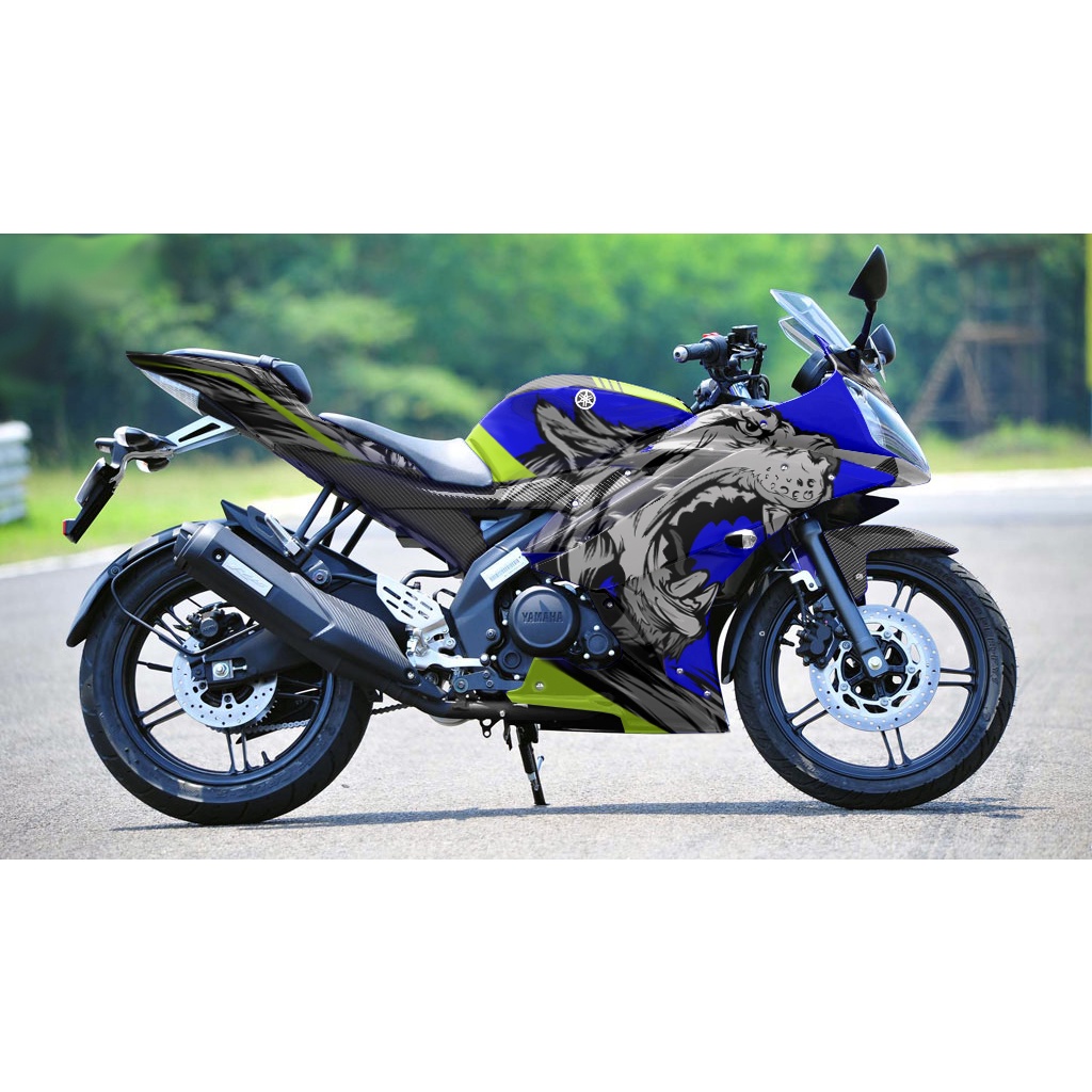 Stiker R15 V2 Wolf Biru