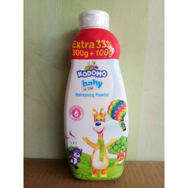 KODOMO BABY POWDER REFRESHING, CALMING, RICE MILK, MOIZTURIZING, CHAMOMILE 300+100GR