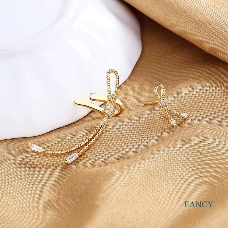Anting Gantung Sterling Silver 925 Model Willow Dengan Kristal Untuk Wanita