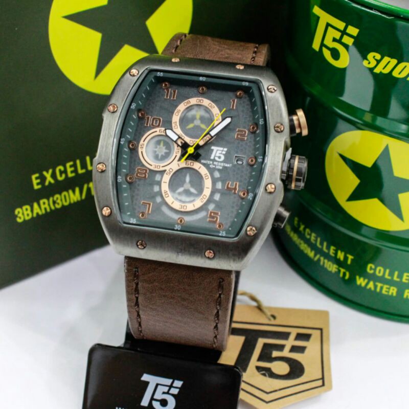 T5 H3720G ORIGINAL JAM TANGAN PRIA GRATIS BOX ORI