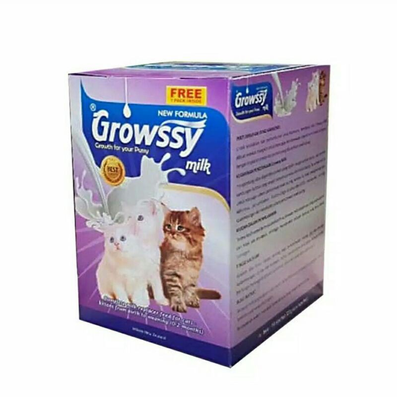 1 Box Susu Growssy Susu Bayi Kucing Growssy Susu Anak Kucing Susu Bayi Kucing Susu Growssy Susu Kitt