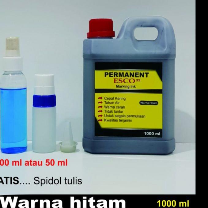 

Di⚡kon !! Tinta karung esco / tinta spidol permanen hitam 1000 ml paling murah