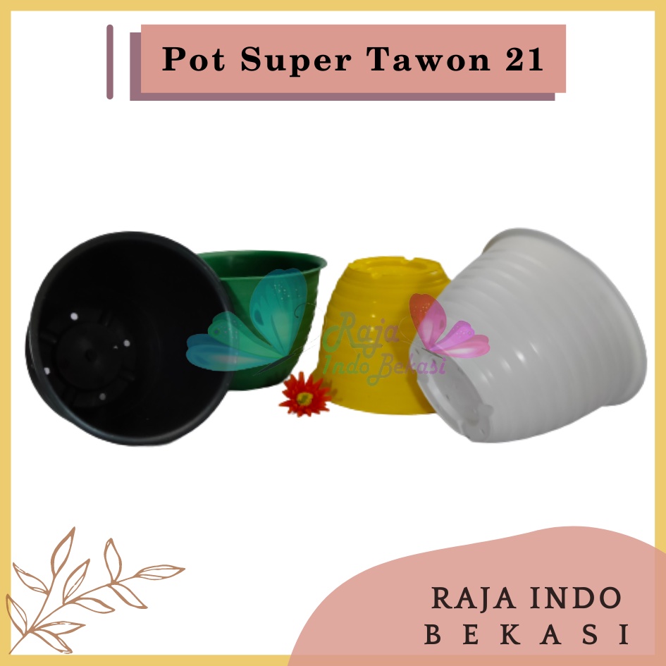 Pot Super Tawon 21 Cm Putih Hitam Hijau Kuning By Garden Of Love Pot Tawon 21 Cm Putih Pot Tawon 21 Lusinan