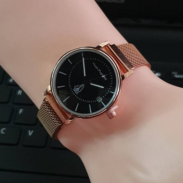 Jam tangan wanita Hush puppies Tali pasir magnet