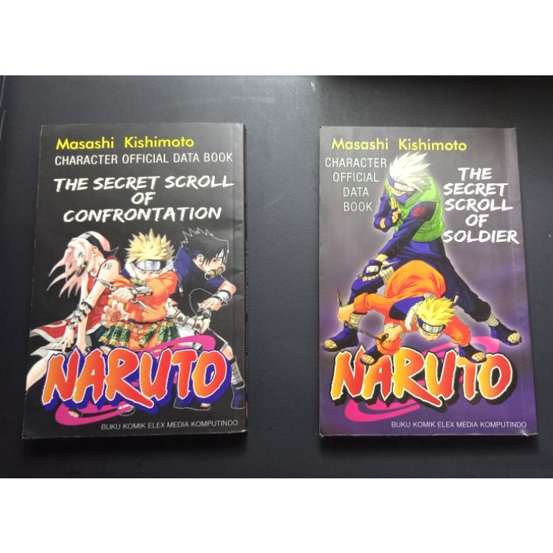 Naruto Character Official Data Book The Secret Scroll of Soldier The Secret Scroll of Confrontation