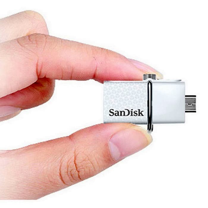 Sandisk Ultra Flashdisk Dual USB Drive 3.0 OTG 32GB - White