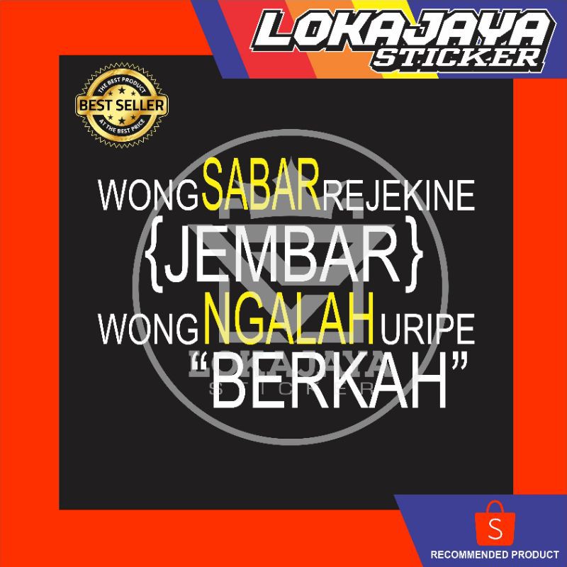 STIKER CUTTING MOTIFASI KATA KATA QUOTES LUCU UNTUK KACA BODY MOBIL TRUK