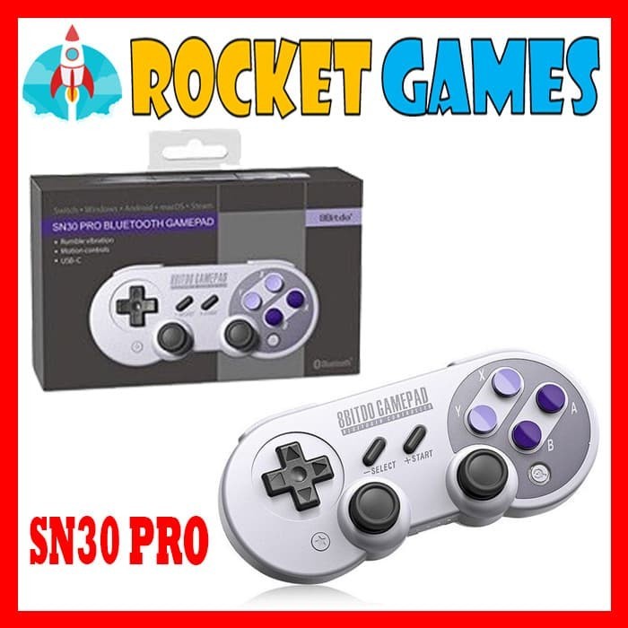 Cod 8bitdo Sf30 Pro Wireless Bluetooth Gamepad For Switch Android Pc Ios Sn30 Pro Shopee Indonesia