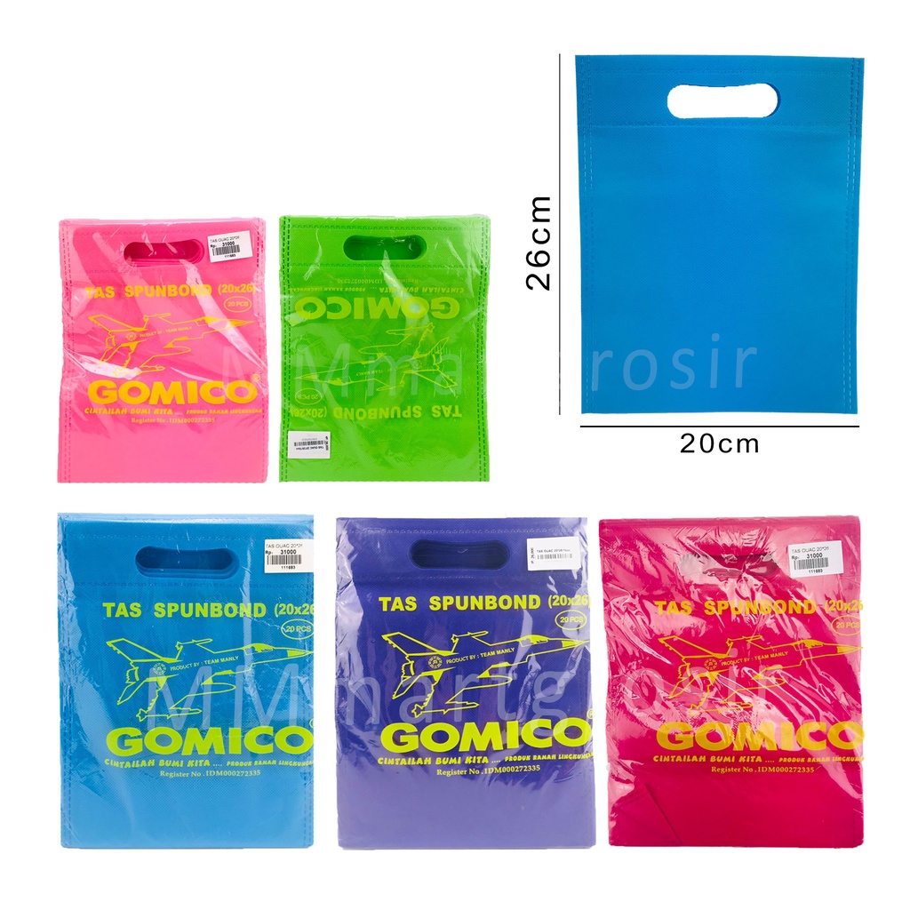 Tas Spundbond / Tas Kain / Team Manly / Uk.20*25 cm / 1 pack Isi 20pcs