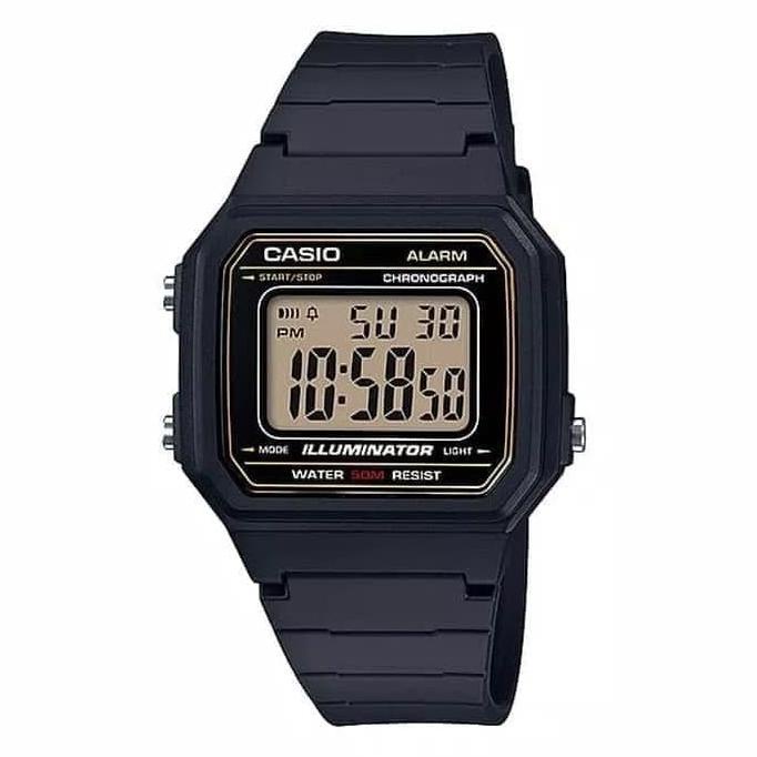 Jam Tangan Unisex Casio Classic Illuminator Chronograph W-217H-9AV Termurah