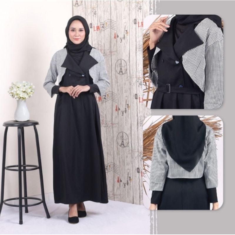 Gamis Syar'i Pesta Wanita Busana Muslimah Baju Setelan Cewek Premium Original