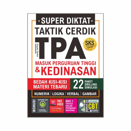 

Super Diktat Taktik Cerdik Tpa Masuk Perguruan Tinggi & Kedinasan