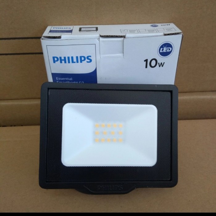 lampu tembak sorot philips led jalan 10w 20w 30w 50w outdoor taman - 10 watt putih
