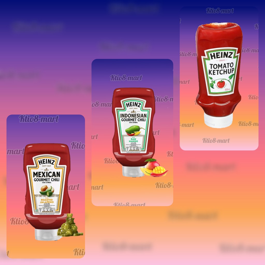 

HEINZ Sauce Sambal 325gr (Tomato Ketcnup - Mexican Gourmet Chili - Indonesian Gourmet Chili)