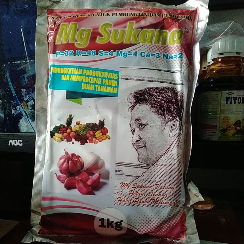 Pupuk majemuk untuk pembungaan dan Pembuahan - MG SUKANA 1kg