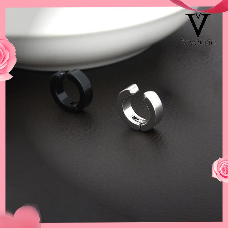 [COD]Anting Magnet Tanpa Lubang Telinga Palsu Bahan Titanium Steel-FA