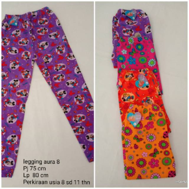 Legging anak aura s  sd xl dan 8