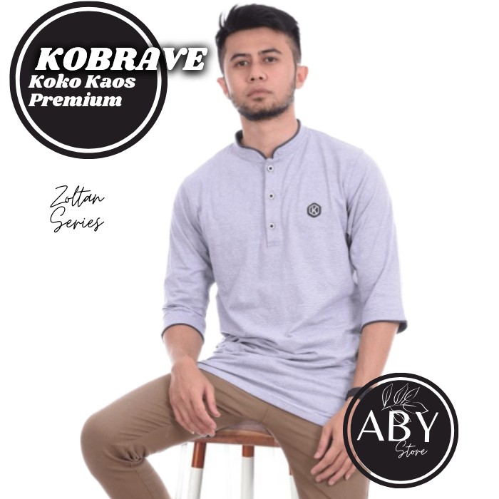 Baju Koko Kaos KOBRAVE ZOLTAN ORIGINAL Busana muslim terlaris