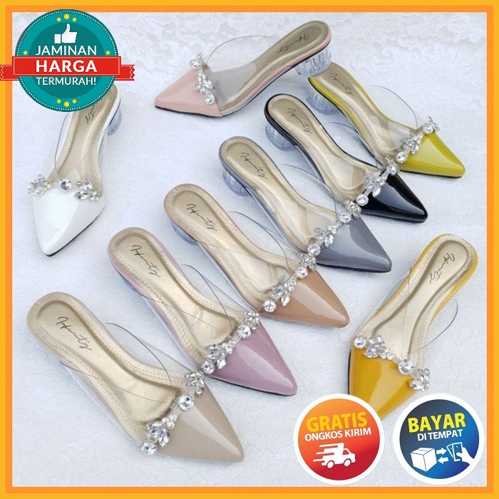 Aybell_Sandal Hak Tahu Wanita Kepang Heels Wanita Hak Tahu / Hils Hak Kaca Wanita / Hels Wanita Kerj