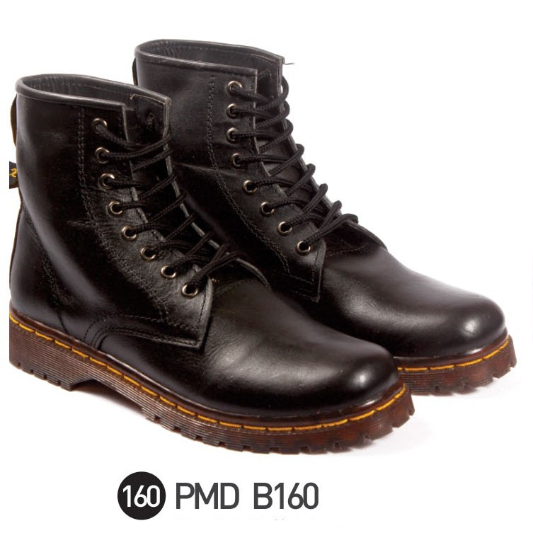 sepatu boots wanita, sepatu boot docmart, docmart boot wanita, boot docmart kulit PMD B160