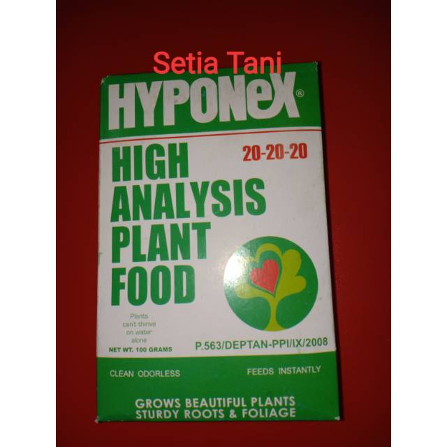 Pupuk hyponex isi 100 gr