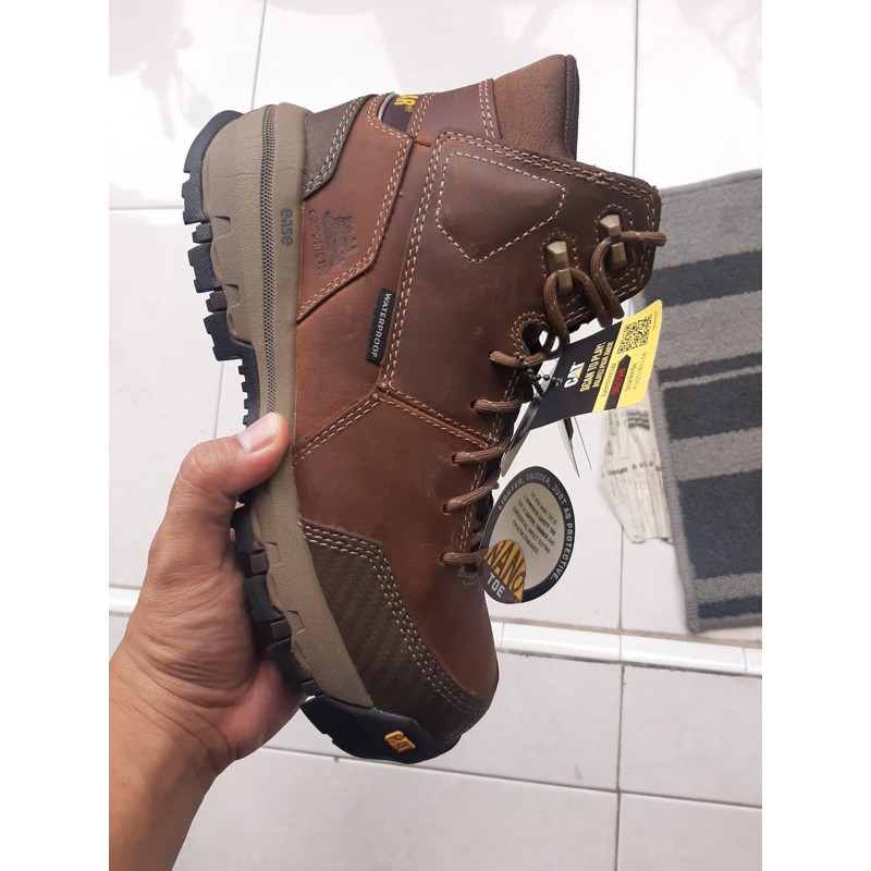 sepatu safety boots caterpillar original 100%