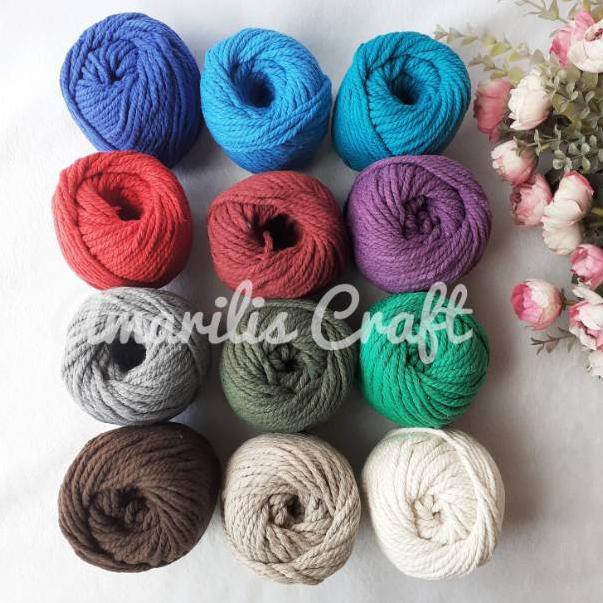 

Super Seller..>>137TO Tali Katun Macrame Warna 3mm