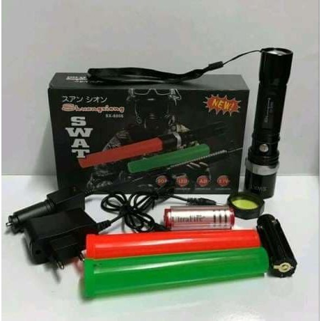 Dijual Lampu Senter SWAT Police SX 8008 SX8008 SX 8008 99000W TERLARIS Limited