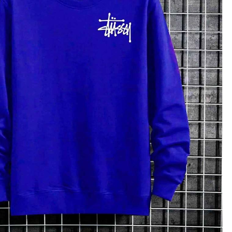 ➬ SWEATSHIRT STUSSY / CREW NECK STUSSY / SWETER LEHER BULAT / SWITER ➹
