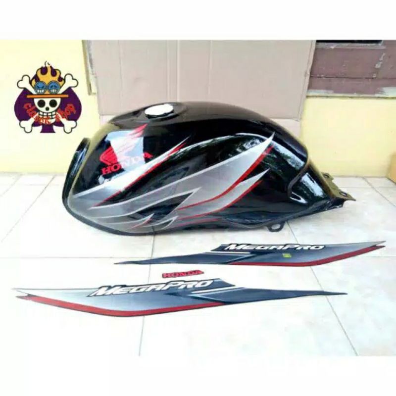 tangki Megapro MP Primus 2006 2007 2008 2009 pabrikan set striping stiker