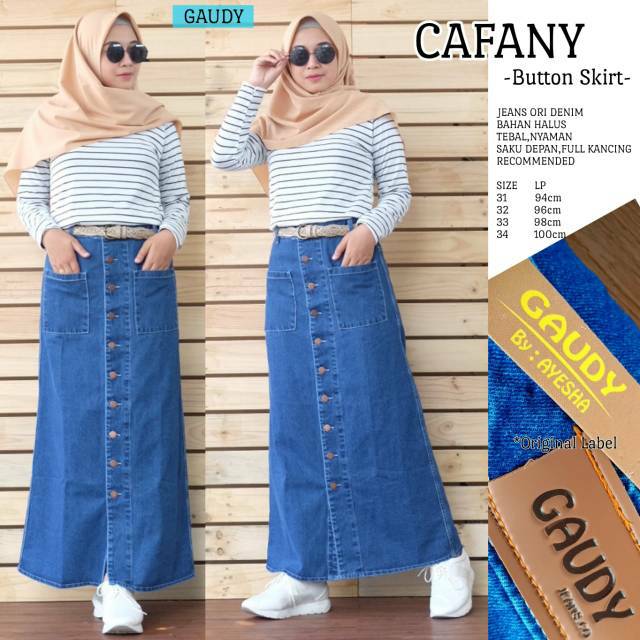 35+ Ide Ootd Rok Levis Kancing Depan