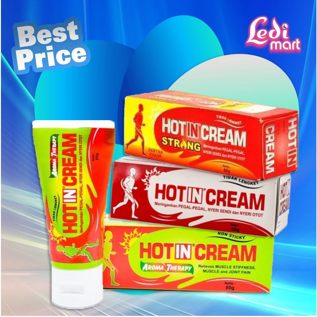 Hotin Cream Tube 120ml  &amp; 60ml / Hot in Krim Pegal Nyeri Otot / LEDI MART