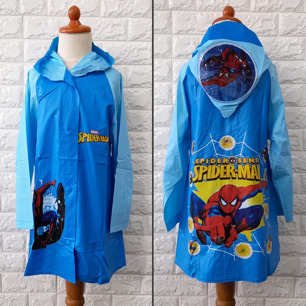 Boy Girl JAS HUJAN Impor Anak Cowok cewek Import Rain Coat motif frozen pony car spiderman unicorn KIDO