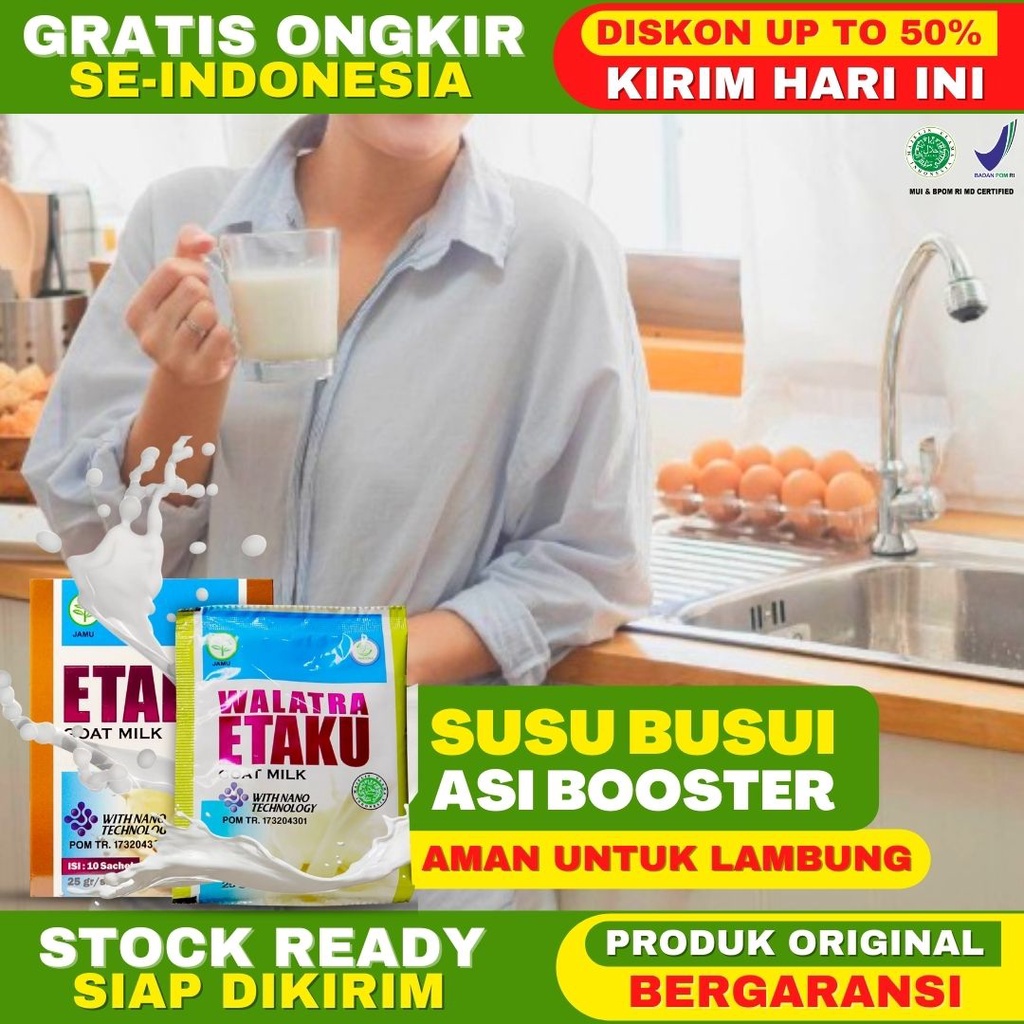

Susu Penambah Asi Susu Pelancar Asi Susu Kambing Asi Booster Susu Bubuk Rendah Gula Rendah Lemak ETAKU GOATMILK