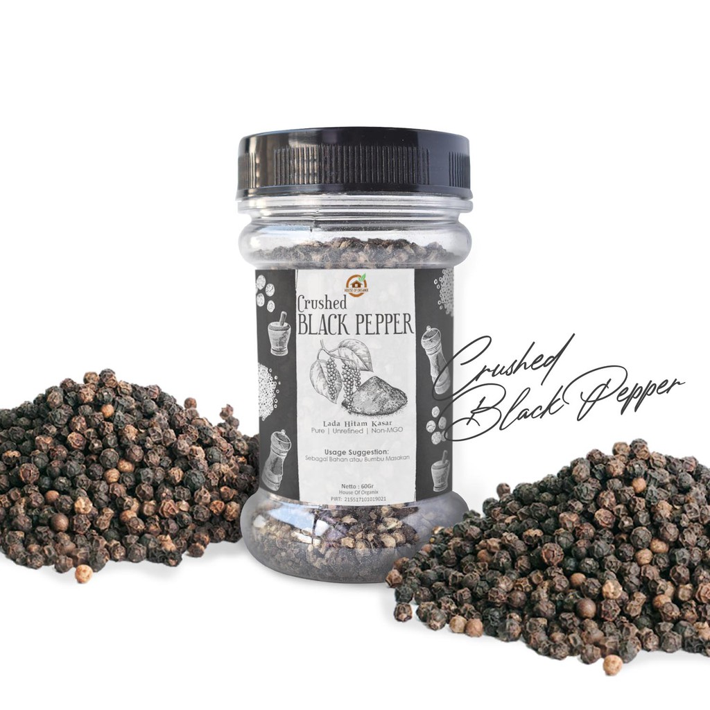 

House Of Organix Crushed Black Pepper 60 Gr