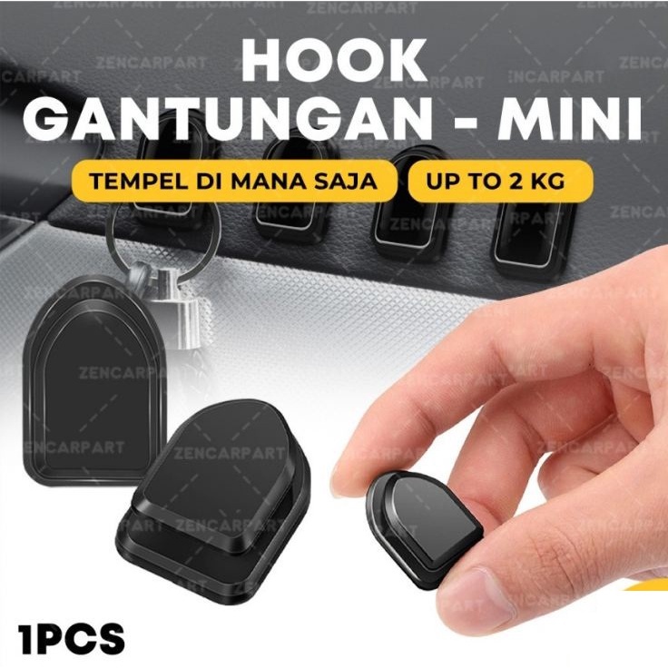 TERMURAH GANTUNGAN MINI Hook Hanger Dinding Kamar Toilet Tempel Wc Mobil Kulkas