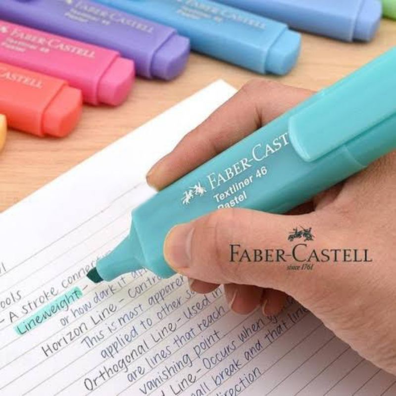 

TEXTLINER 46 PASTEL FABER CASTELL | HIGHTLIGHTER SOFT COLOR | STABILO PASTEL FABER CASTEL | STABILO WARNA SOFT