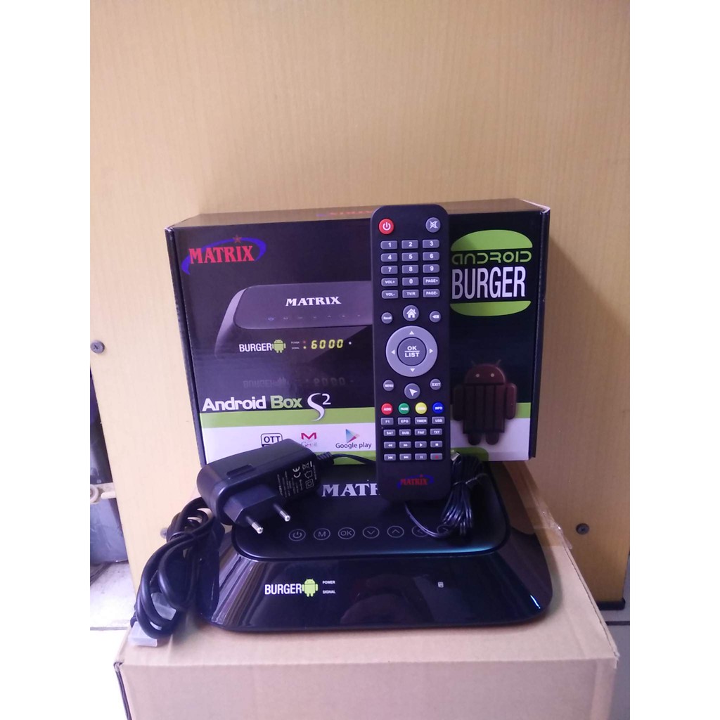 Receiver Tv Parabola Android kit kat 4.4 Matrix burger S2 android