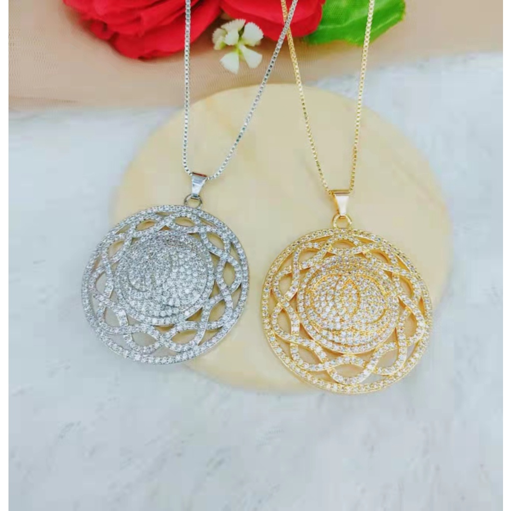 Kalung Xuping Mata Full Lapis Emas Perhiasan Fashion L34