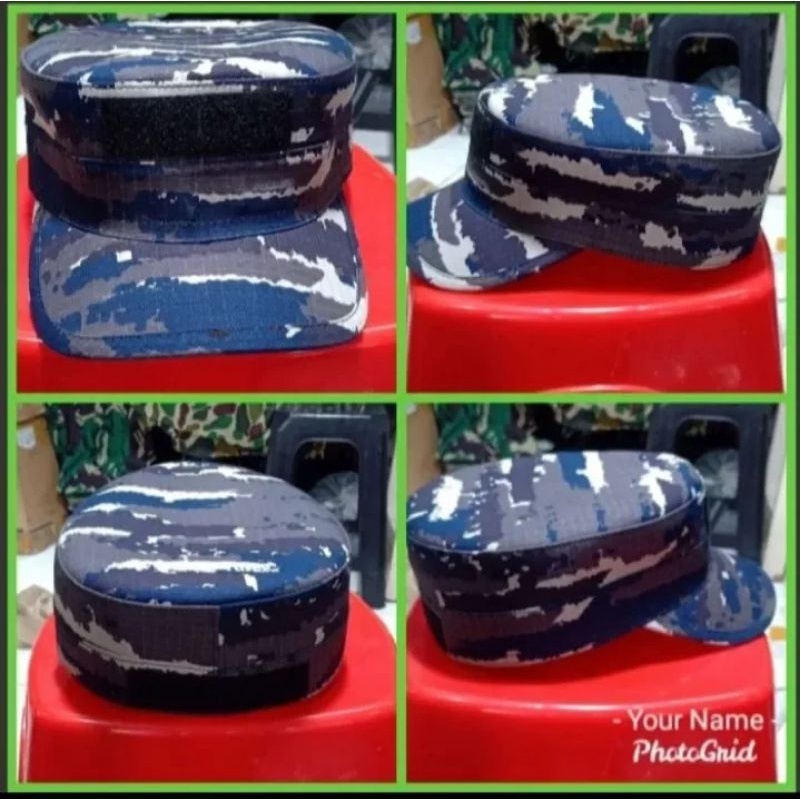 topi komando KRI / topi komando loreng / topi pdl loreng
