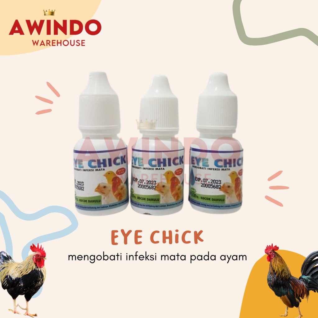 EYE CHICK - Obat Tetes Mata Ayam Burung Bebek Unggas 10ml