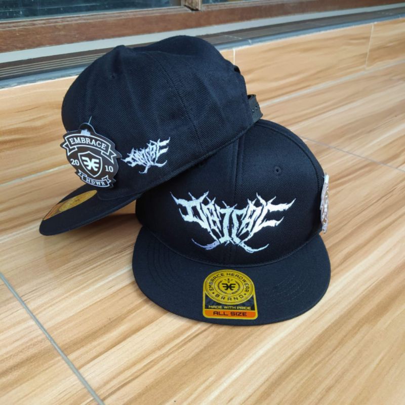 Topi Snapback metal distro pria Bordir Dajjal