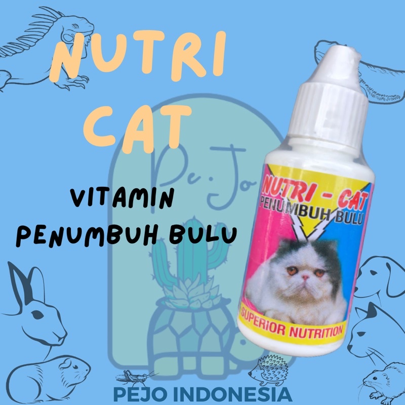 NUTRICAT DROP - Obat Vitamin Penumbuh Bulu Kucing Cat Kitten NUTRI CAT