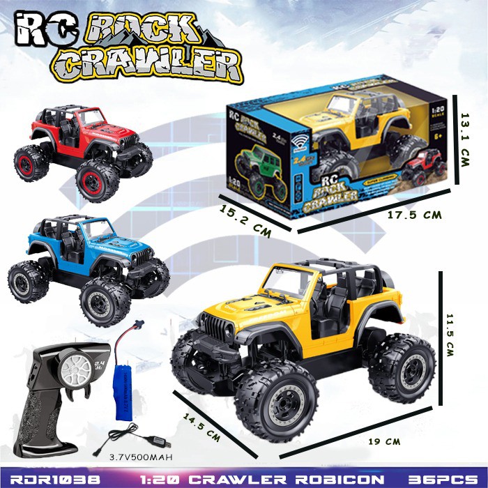 MURAH RDR1038 RDR1081 RDR1037 RC Rock Crawler Jeep Rubicon Offroad Off Road Buggy Mainan Anak Mobil Remote Control RADAR