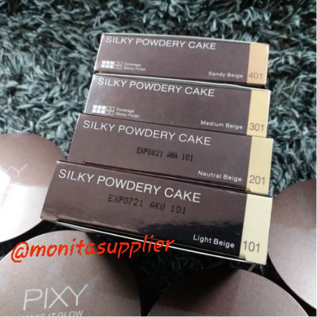 Pixy Make It Glow Silky Powdery Cake [Bedak]