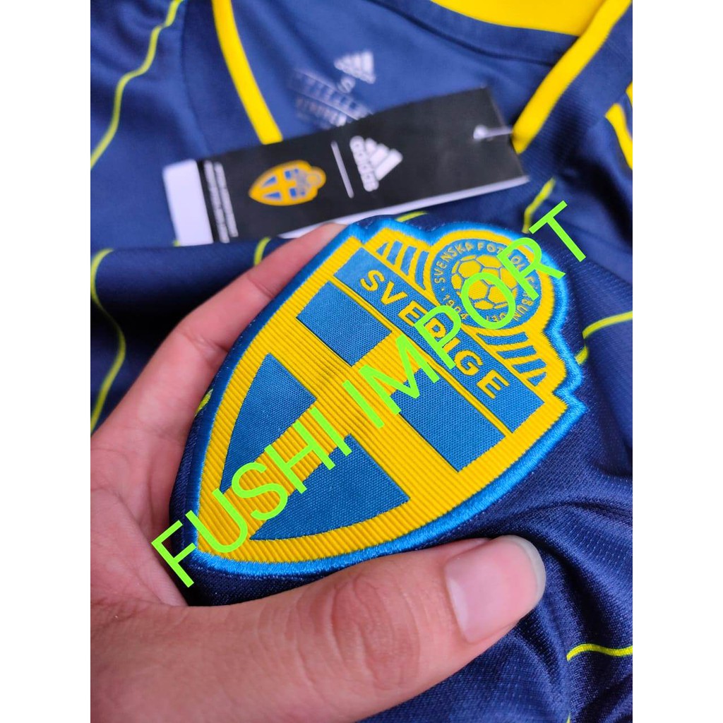 HQ JERSEY BOLA SWEDIA AWAY 2021 EURO SWEDEN GO HIGH QUALITY