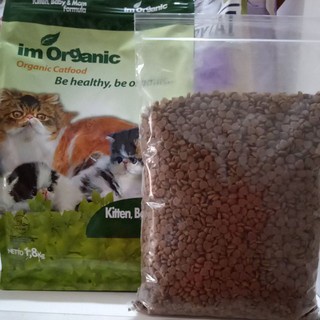 Im Organic Kitten Baby & mom Repack 500gr Makanan Kucing im organic Baby Kitten Dry food