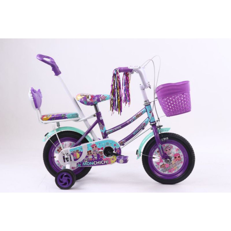 Sepeda Mini 12 inch Merk Monchichi Dorongan