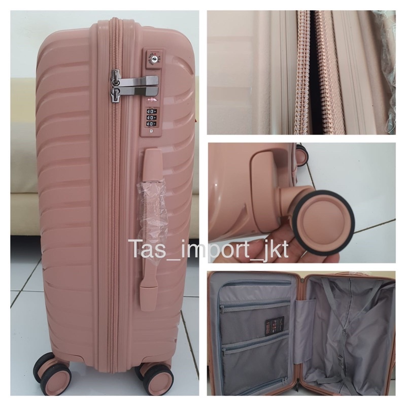 Koper Fiber ROAMING Import (PP005/PP006) TSA, ANTI Pecah ORI Cabin and Bagasi 20/24 inch